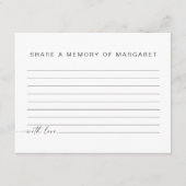 BLAIRミニマリスト葬儀共有メモリカード エンクロージャーカード (正面)