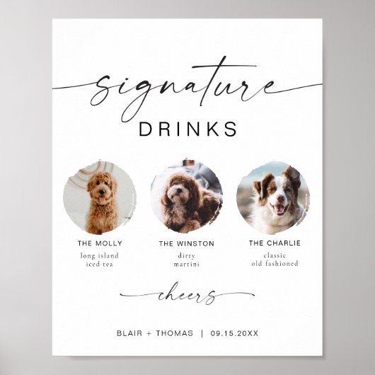 BLAIRミニマリストBoho 3 Photo Pet Signature Drink ポスター (正面)