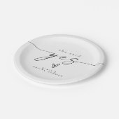 BLAIRミニマリストBoho SheはYesブライダルシャワー ペーパープレート (アングル)