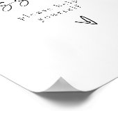 BLAIRミニマルモダンリストデザートテーブルサイン ポスター (角)