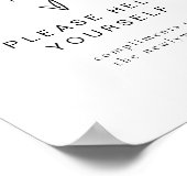 BLAIRミニマルモダンリストレディースバスルームトイレタリー ポスター (角)