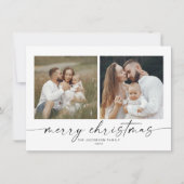 BLAIR ミニマリスト ボヘミアンフォント 2ショット クリスマスカード 招待状 (正面)