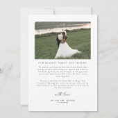 BLAIR モダン最高のデイ・エバ結婚ーのサンキューカード 招待状 (裏面)