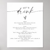 BLAIR モダン ボヘミア レッツ ドリンク バー メニュー ポスター (正面)