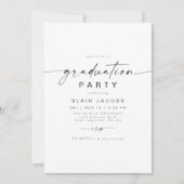 BLAIR モダン Archミニマル Photo Boho卒業 招待状 (正面)