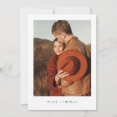 BLAIR モダン Bohemianフォト婚約パーティ 招待状 (裏面)