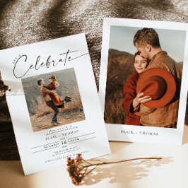 BLAIR モダン Bohemianフォト婚約パーティ 招待状