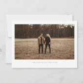 BLAIR モダン Bohemianフォント写真Save the Date 招待状 (裏面)