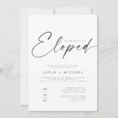 BLAIR モダン Boho Photo We Eloped披露宴 招待状 (正面)