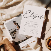 BLAIR モダン Boho Photo We Eloped披露宴 招待状