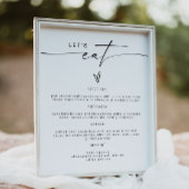 BLAIR 現代のボヘミアンスタイルのディナーメニュー ポスター