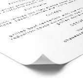 BLAIR 現代のボヘミアンスタイルの食事メニュー ポスター (角)