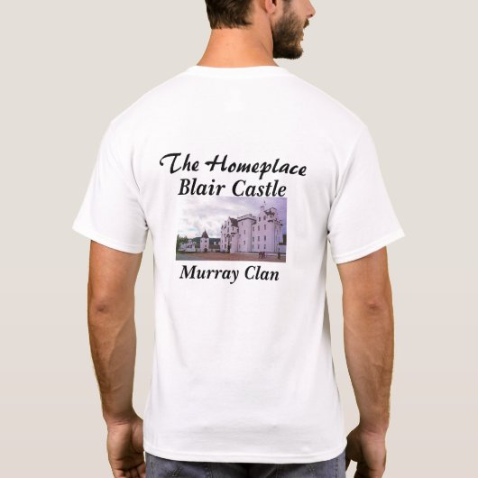 Blair Castle – スコットランドのマレー族 Tシャツ (裏面)