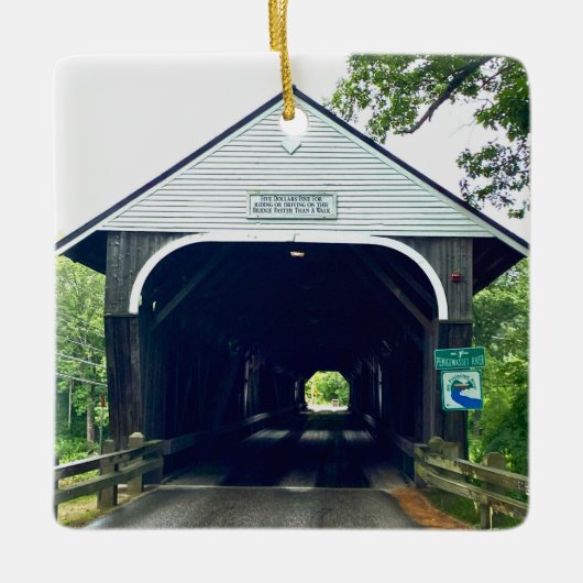 Blair Covered Bridge セラミックオーナメント (正面)