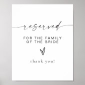 BLAIR Modern Bohemian Reserved for Family of Bride ポスター (正面)