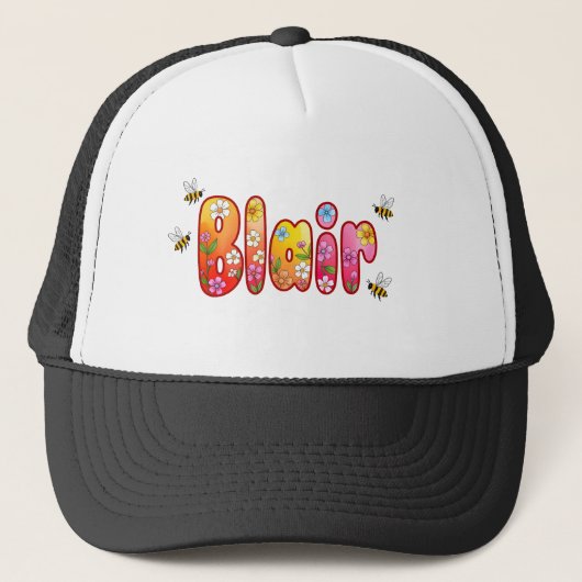 Blair - personalised hats for her キャップ (正面)
