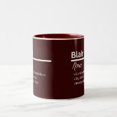 Blair Personalized Name Coffee Mug ツートーンマグカップ (中央)