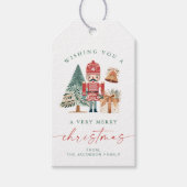 BLAIR Scandinavian Red Nutcracker Christmas ギフトタグ (正面)