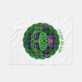 Blair Scottish Tartan Celtic Thistle フリースブランケット (正面(横))