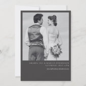 BLAIRE書モダン跡スクリプ結婚ト 招待状 (裏面)