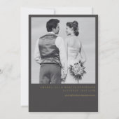 BLAIRE書モダン跡スクリプ結婚ト 招待状 (裏面)