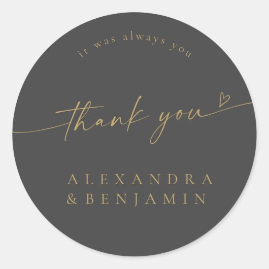 BLAIRE書モダン道の結婚甘い感謝 ラウンドシール (正面)