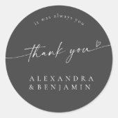 BLAIRE書モダン道の結婚甘い感謝 ラウンドシール (正面)