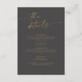 BLAIRE書モダン道台本の結婚詳細 エンクロージャーカード (正面)