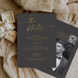 BLAIRE書モダン道台本の結婚詳細 エンクロージャーカード