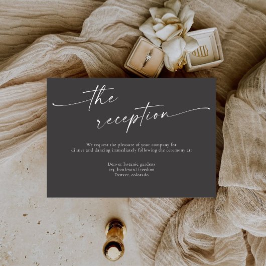 BLAIRE モダンカリグラフィー結婚式の披露宴 エンクロージャーカード