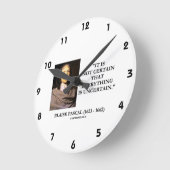 Blaiseパスカルすべてがはっきりしない ラウンド壁時計 (傾斜)