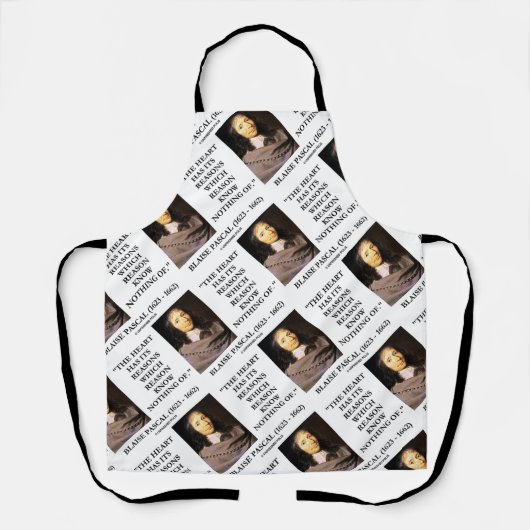 Blaiseパスカルハート理由理由は何も知らない エプロン (正面)