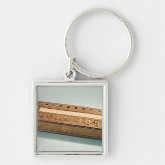 Blaise Pascalが発明する計算機械 キーホルダー (正面)