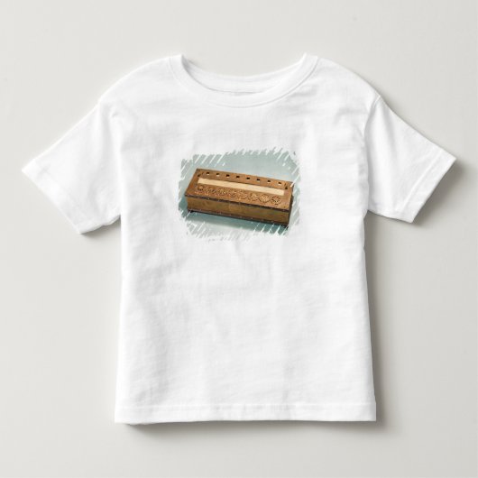 Blaise Pascalが発明する計算機械 トドラーTシャツ (正面)
