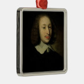 Blaise Pascalのポートレート メタルオーナメント (右)