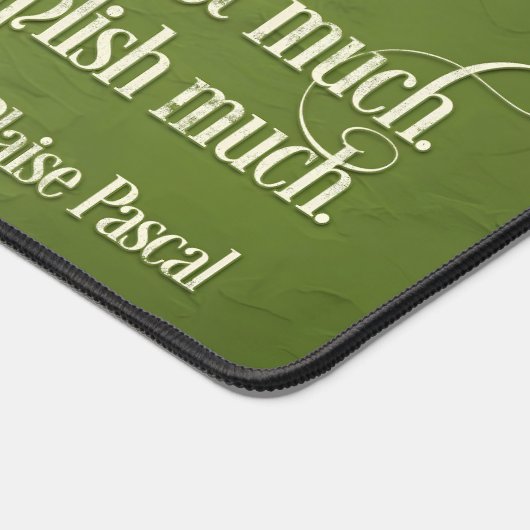Blaise Pascal感動的引用文「やさしい言葉」 デスクマット (コーナー)