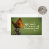 Blaise Pascal感動的引用文「やさしい言葉」 ノートカード (正面/裏面インサイチュ)