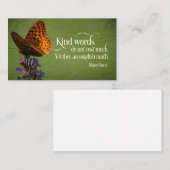 Blaise Pascal感動的引用文「やさしい言葉」 ノートカード (正面/裏面)