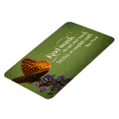 Blaise Pascal感動的引用文「やさしい言葉」 マグネット (左側)