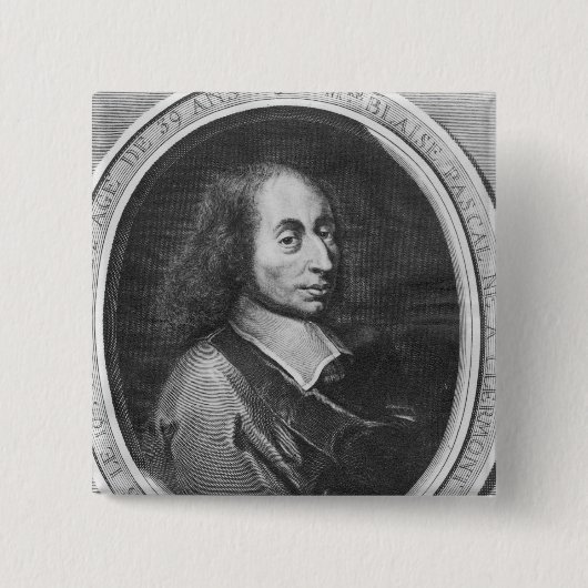 Blaise Pascal 缶バッジ (正面)