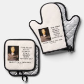 Blaise Pascal Heart Reasons Reason Know Nothing Of 鍋つかみ&鍋敷きセット (正面/裏面)