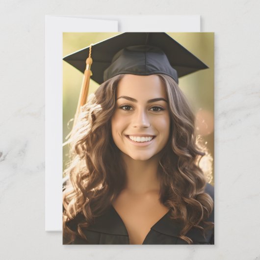 Blak Bow Photo Graduation 案内状 (正面)