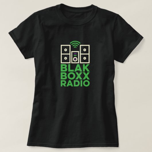BLaKBoXXRadio黒人女性ティー Tシャツ (デザイン正面)