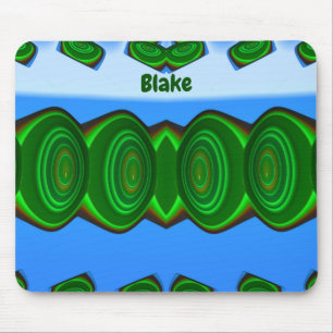 BLAKE ~グリーンブルーホワイトエイリアン侵入~ マウスパッド