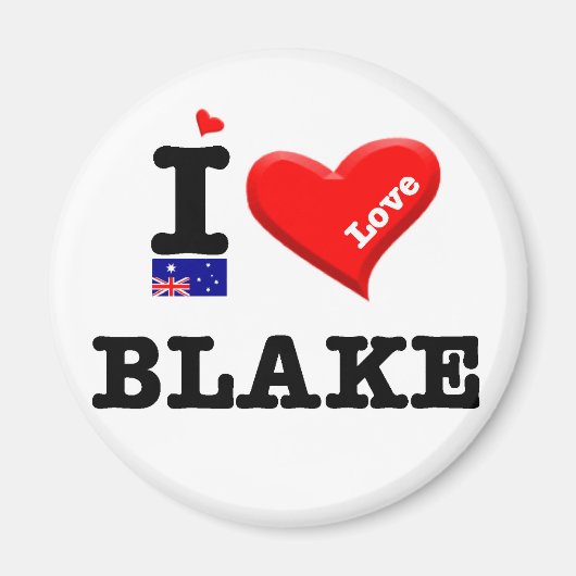 BLAKE - I Love マグネット (正面)