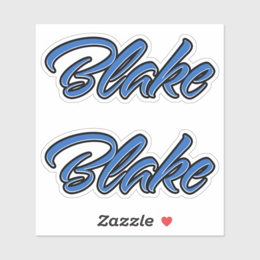 Blake Name blue Aufkleber Sticker Stickerset シール (シート)