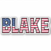 Blake Name Vorname USA Sticker Stickerset シール (正面)