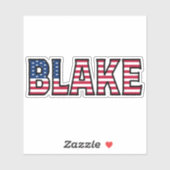 Blake Name Vorname USA Sticker Stickerset シール (シート)
