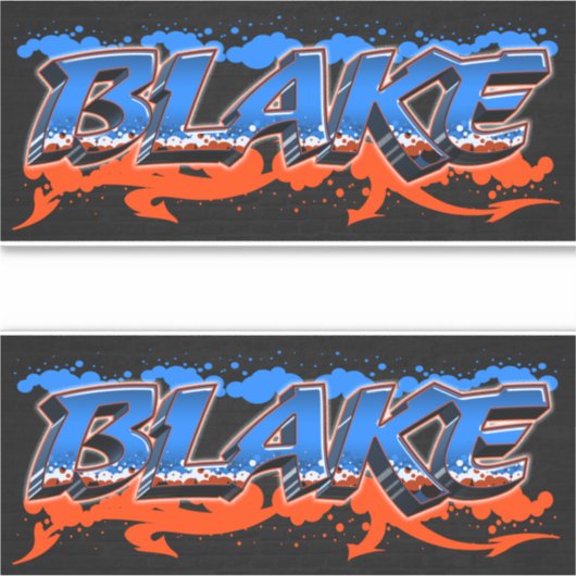 Blake Vorname Name Graffiti Aufkleber Sticker シール (正面)