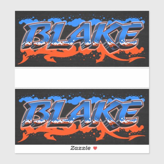 Blake Vorname Name Graffiti Aufkleber Sticker シール (シート)